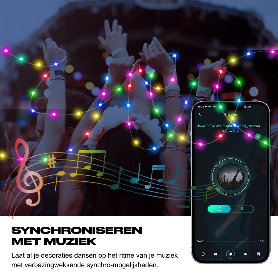 StarryLights Pro™ · Slimme lichtsnoer met bluetooth app