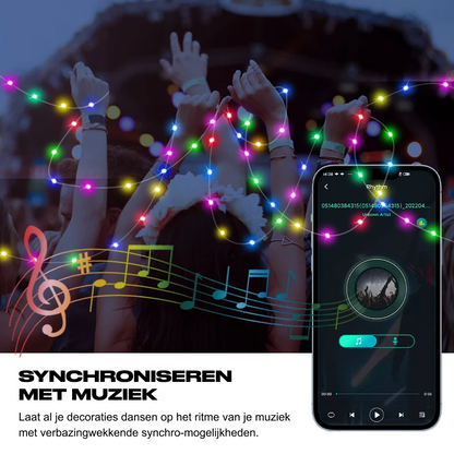 StarryLights Pro™ · Slimme lichtsnoer met bluetooth app