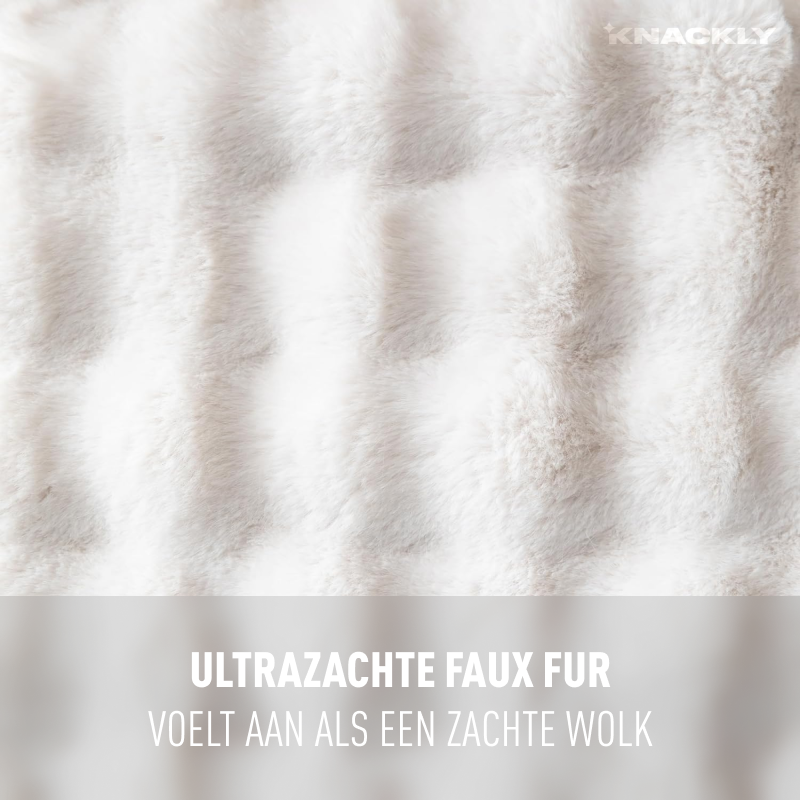 DreamCloud Faux-Fur Kussen Off-White