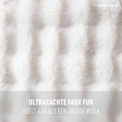 DreamCloud Faux-Fur Kussen Off-White