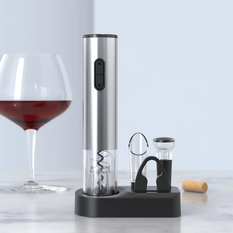 WineKnack Pro™ · Elektrische Wijnopener Luxe Geschenkset