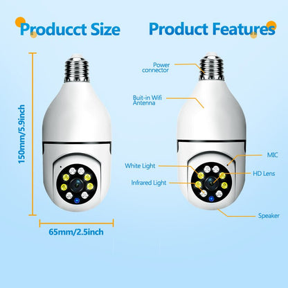 5G Bulb E27 Security Wifi Camera